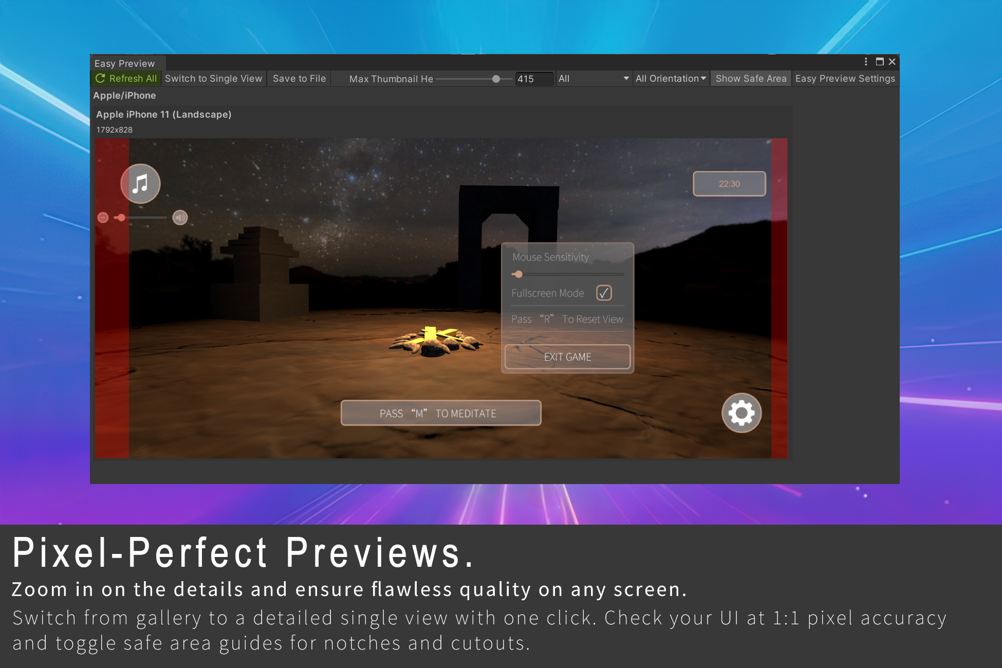 Pixel-Perfect Previews